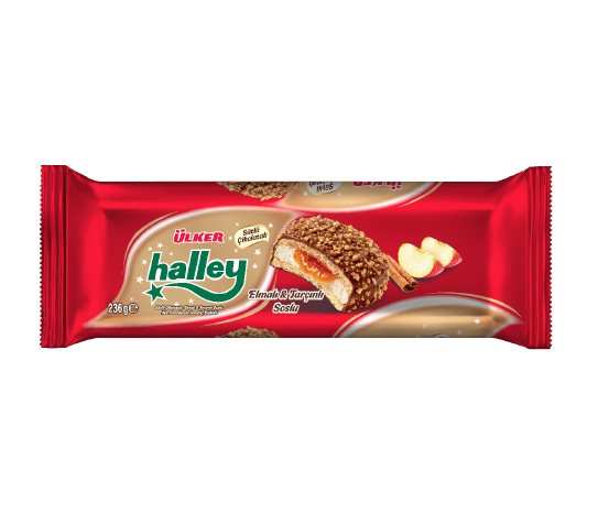 Sütlü Çikolatalı Elma&Tarçınlı Soslu, Marshmallowlu Sandviç Bisküvi