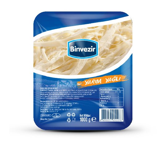 Binvezir Yarım Yağlı Eritme Peyniri