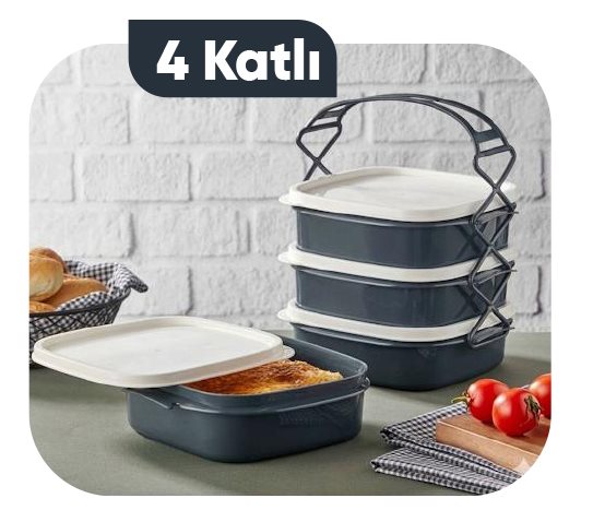 Yemek Taşıma Kabı 4x~1500 ml