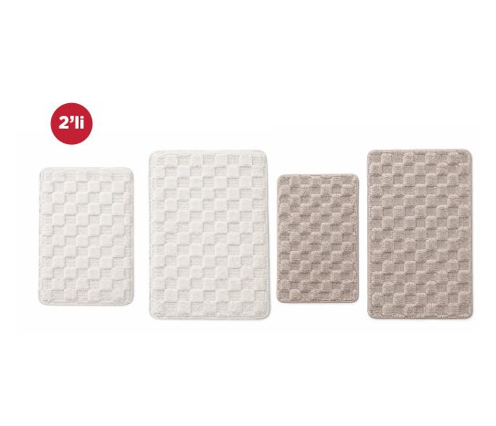 Banyo Paspas Takımı ~50x60 cm+ ~60x100 cm
