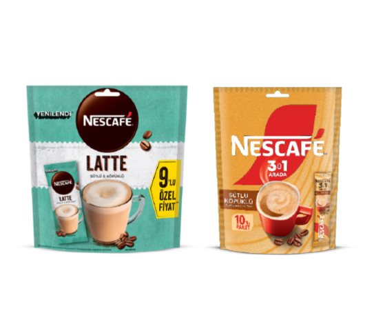 Hazır Kahve Sütlü Köpüklü 3ü1 Arada 10’lu /Latte 9’lu