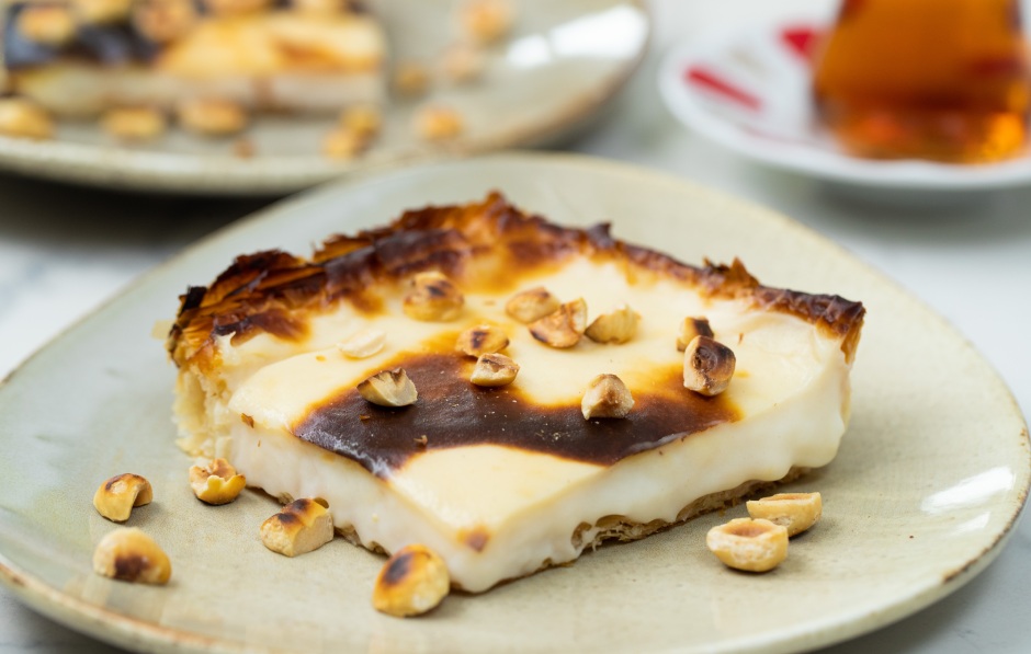 Çıtır Baklava Yufkasından Süt Helvası